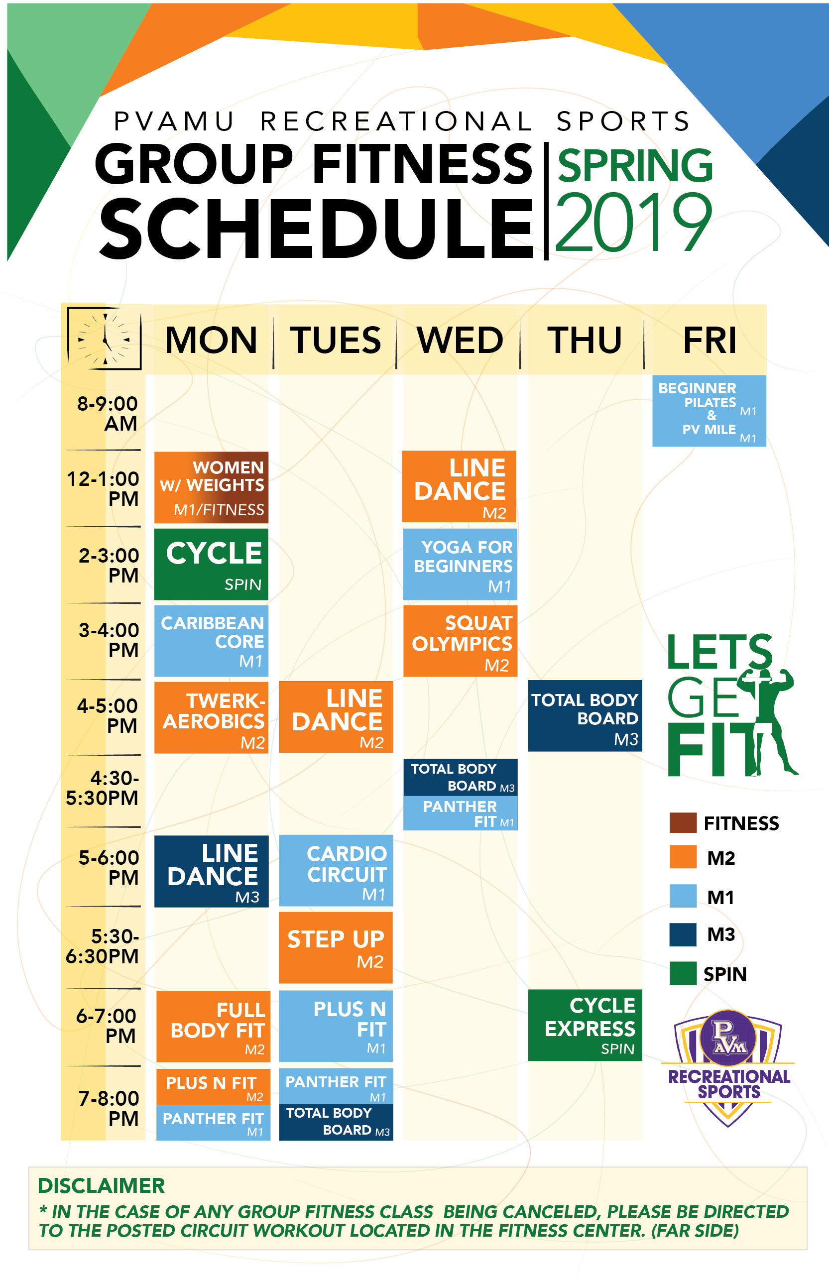 Group Fitness Schedule